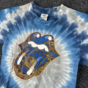 Y2K 2006 Rolling Stones Tie Dye Band T Shirt Aloré Made‎ in USA S Single Stich